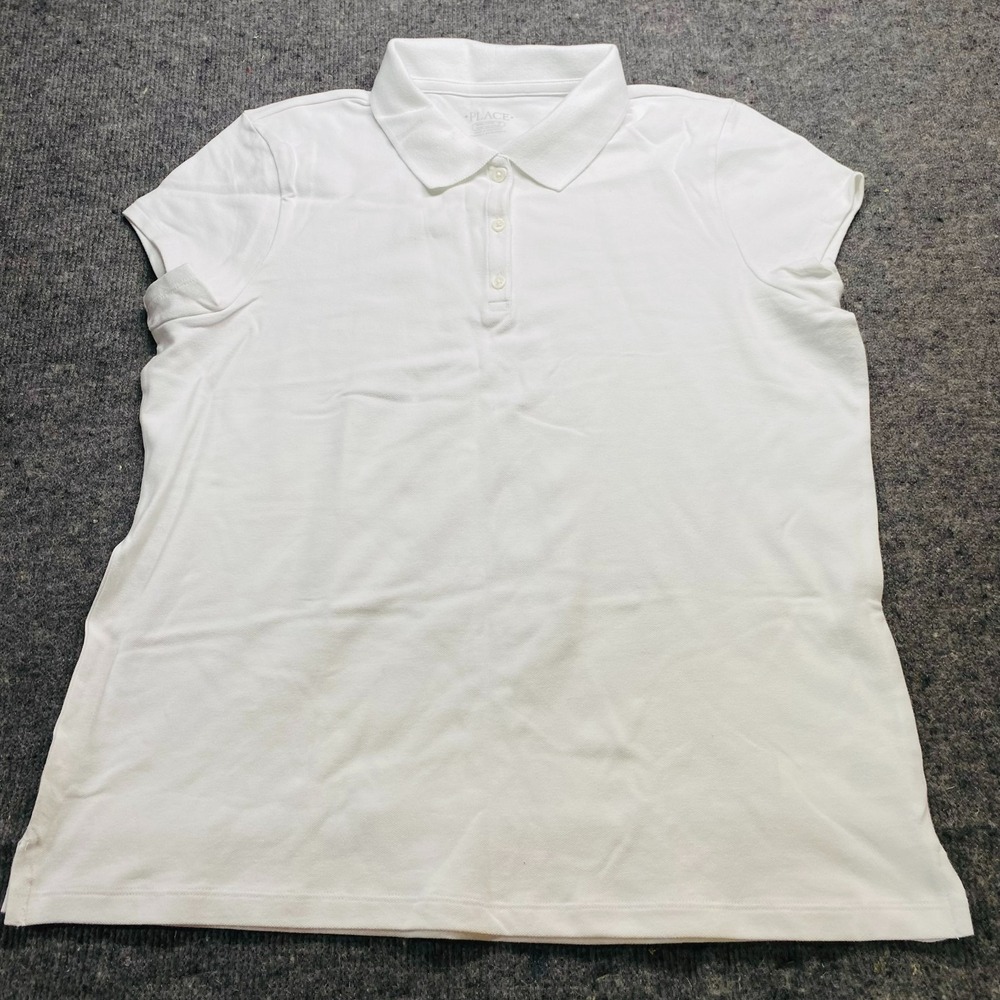 Childrens Place Girls School Uniform Polo White Size XXXL 18 Plus